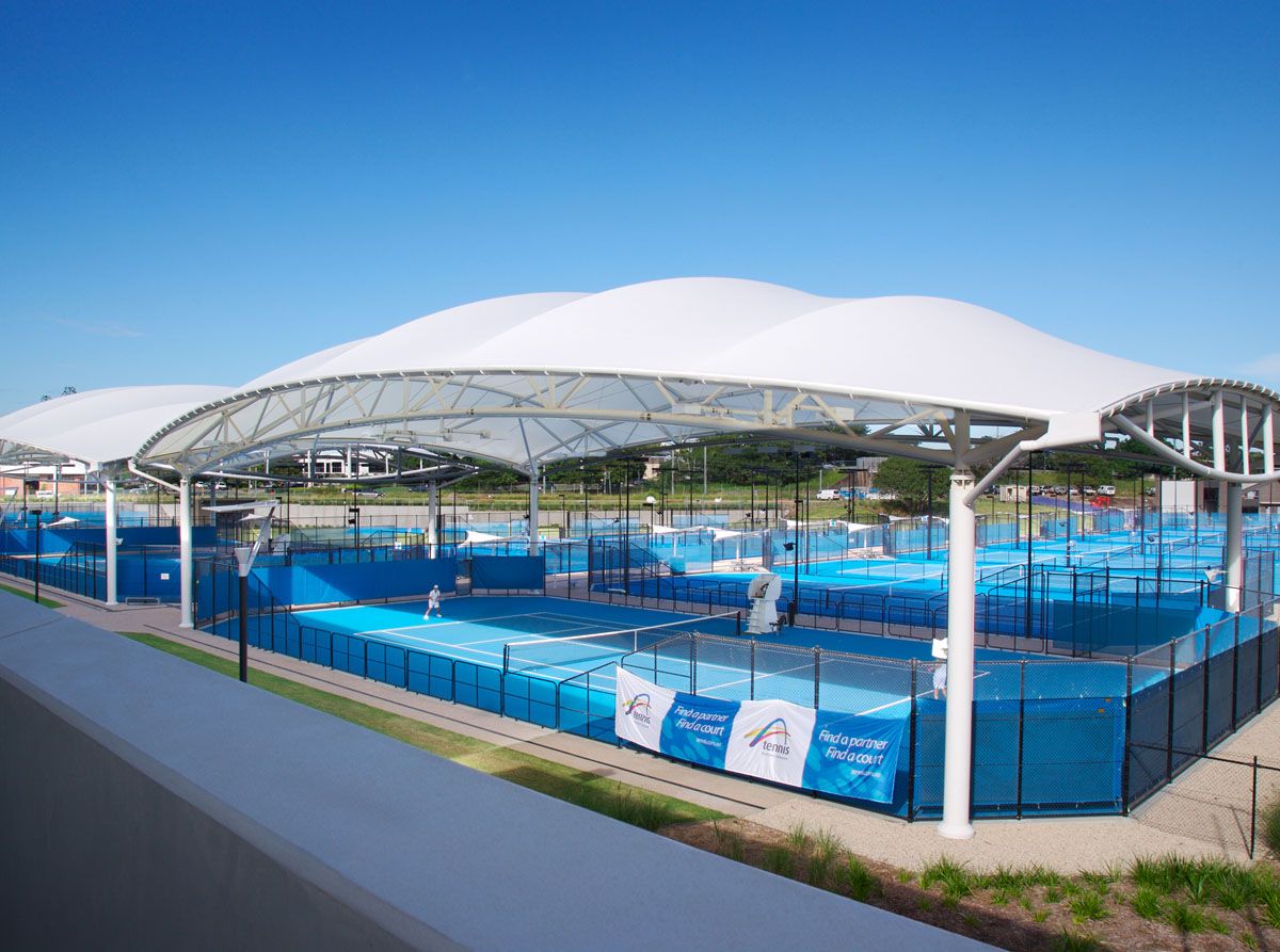 Tennis Basketball Football Padel Tent of Outdoor Sport Court Curved Roof Canopy