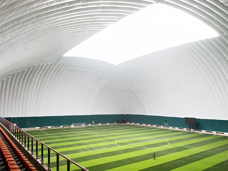 Big Supported Structure Inflatable Football Field Air Dome